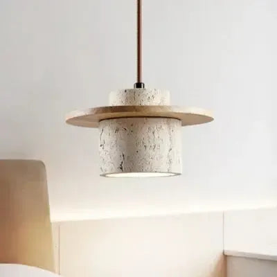 Sollievo Travertine Stone Pendant Light