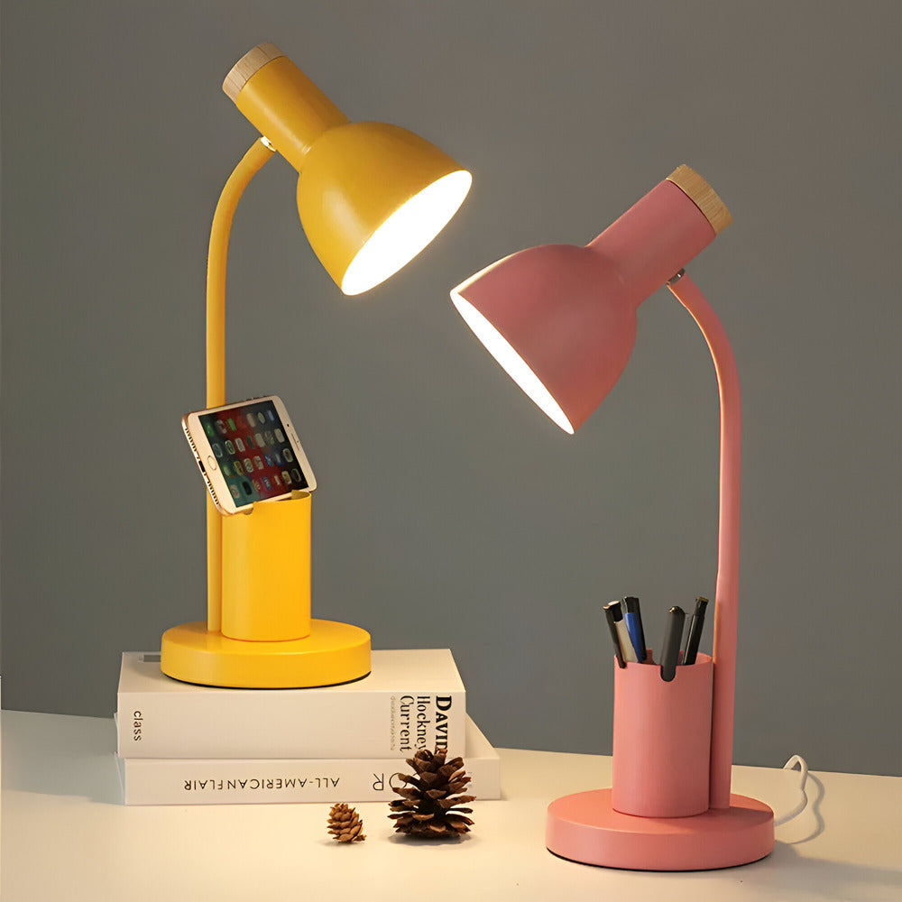 Sollievo Nordic LED Table Lamp with Pen Holder