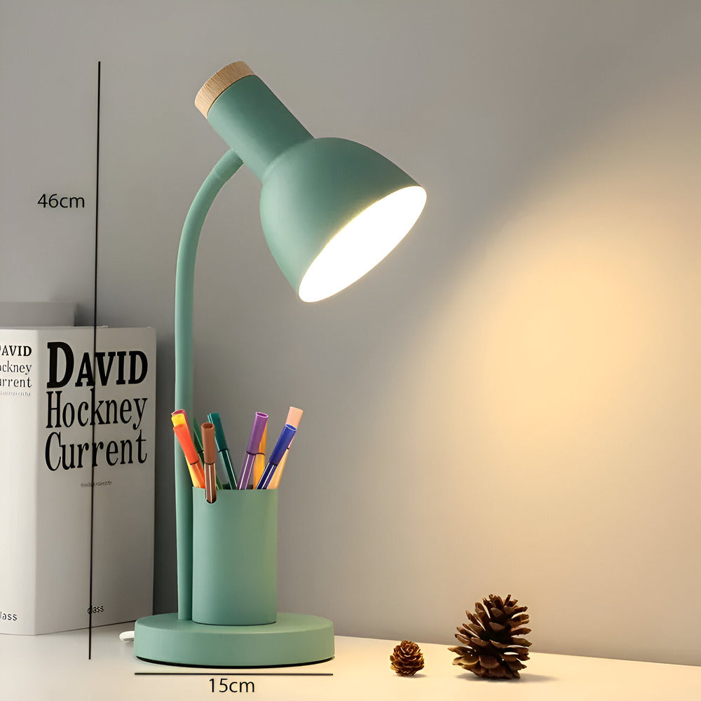 Sollievo Nordic LED Table Lamp with Pen Holder
