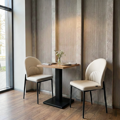 Sollievo Chic Off-White Dining Chairs, Set of 2