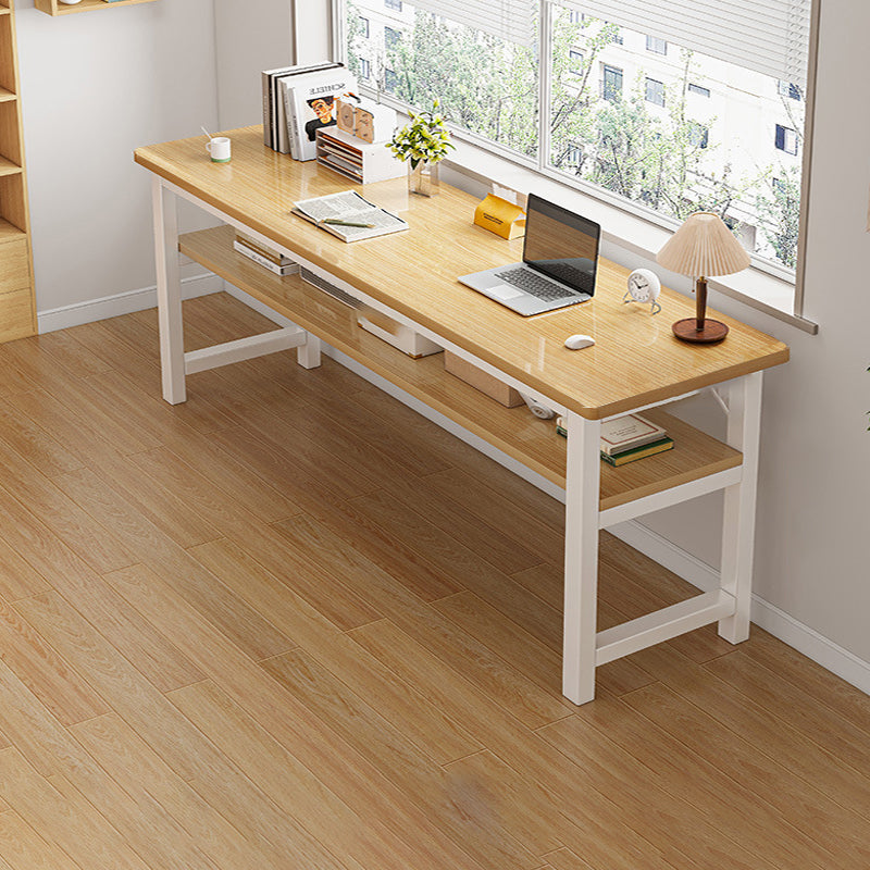 Sollievo Industrial Computer Desk with Storage Shelves
