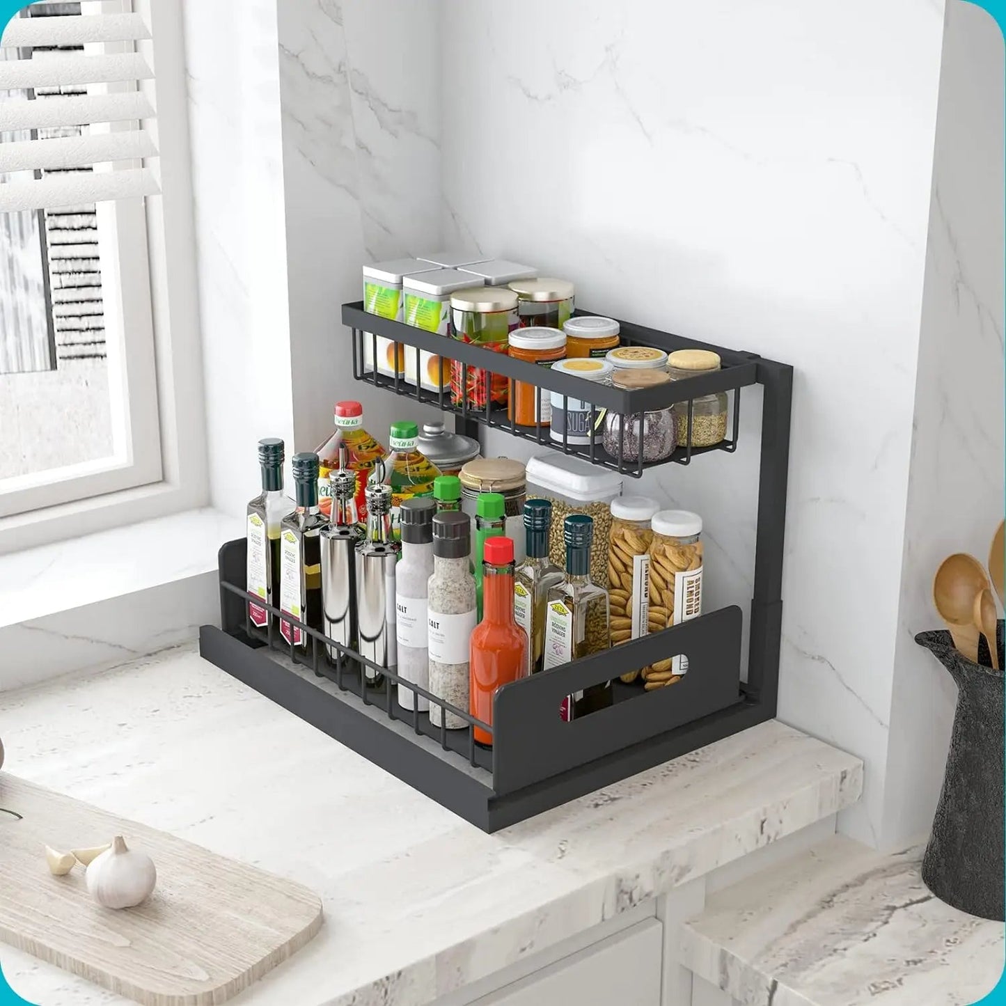 Sollievo 2-Tier Slide-Out Under Sink Organizer