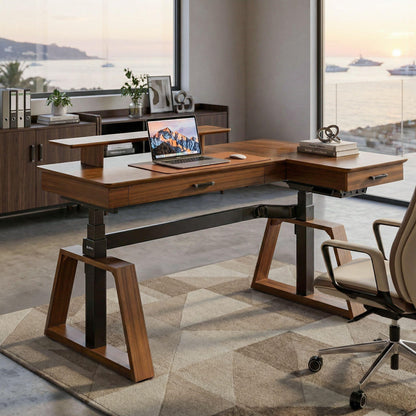 Sollievo Ark Pro L-Shaped Standing Desk (63x23)