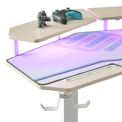 Sollievo Aero Pro Wing-Shaped Standing Desk, 63" x 23"