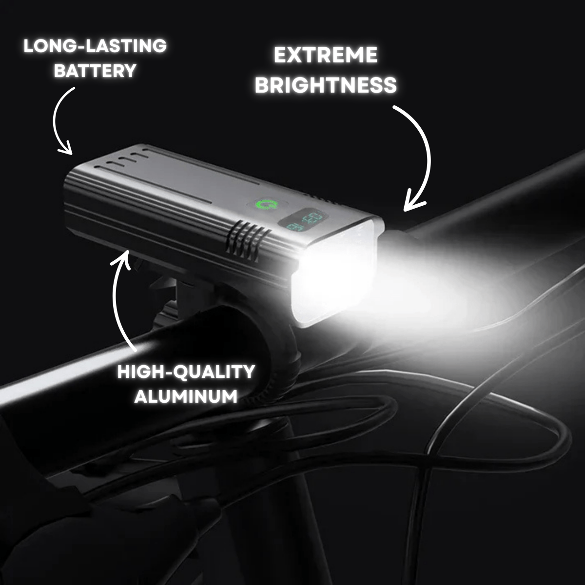 Sollievo 5000 Lumen Rechargeable Bike Light