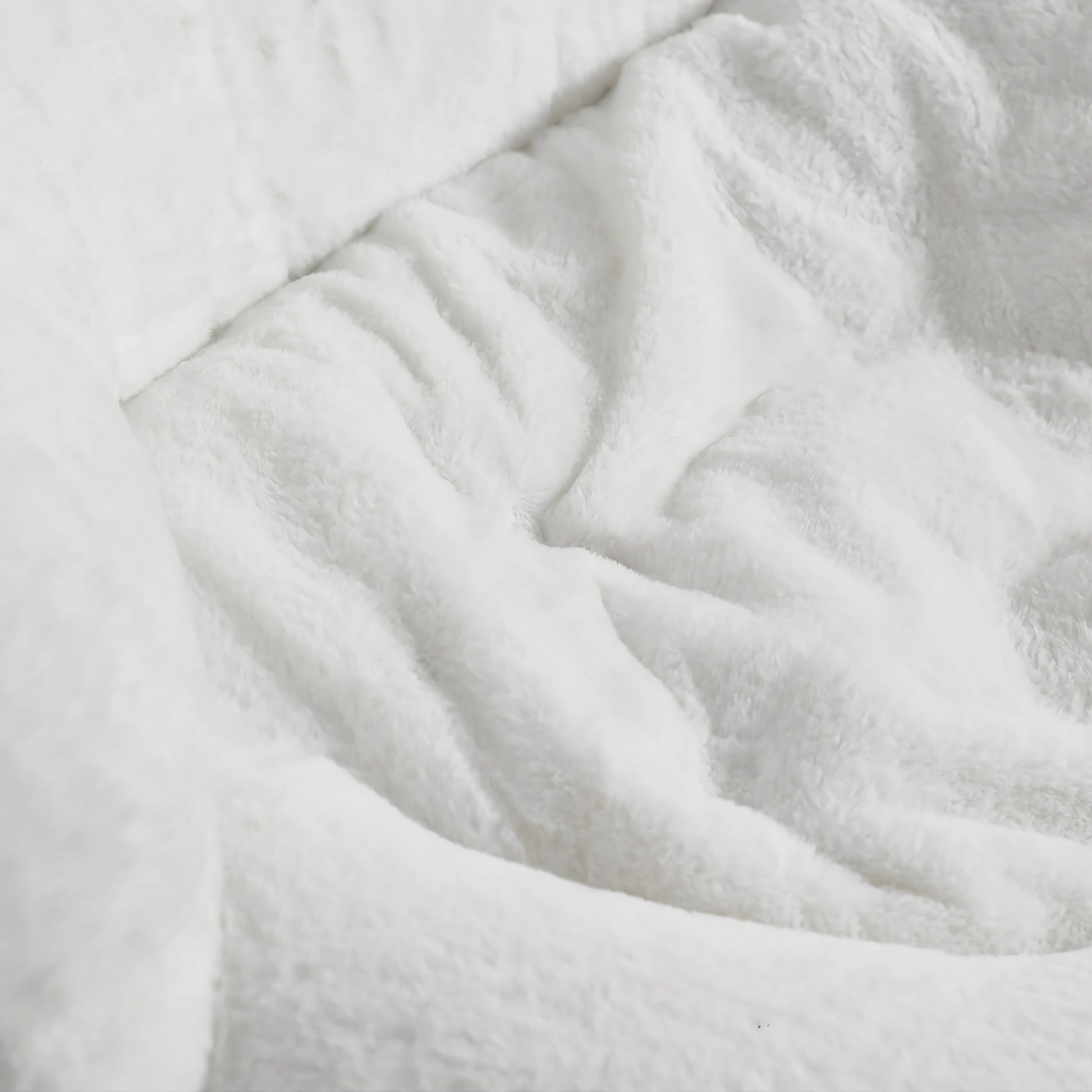 Gloria Swivel Lounge Chair, White Faux Fur Seat Detail.