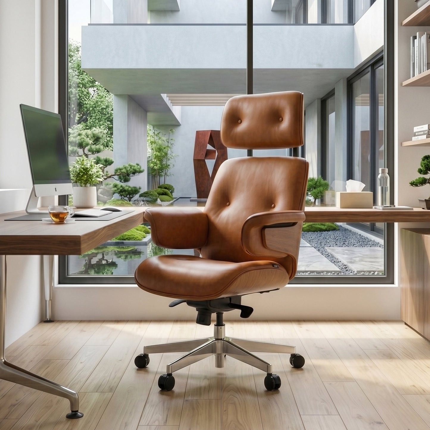 Sollievo Mathias Napa Leather Executive Office Chair