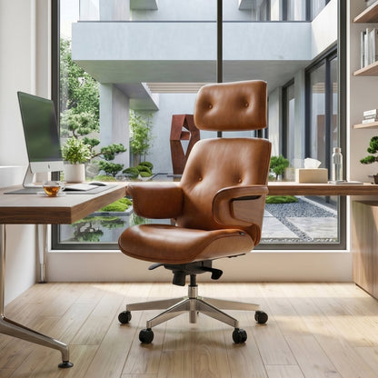 Sollievo Mathias Napa Leather Executive Office Chair