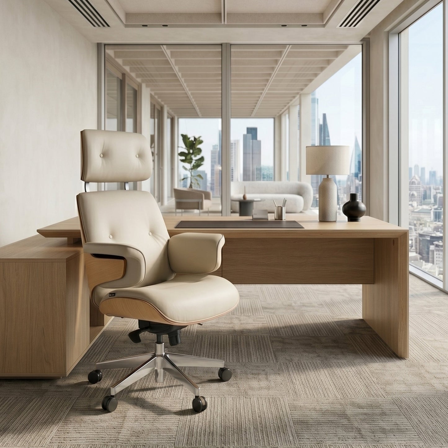 Sollievo Mathias Napa Leather Executive Office Chair