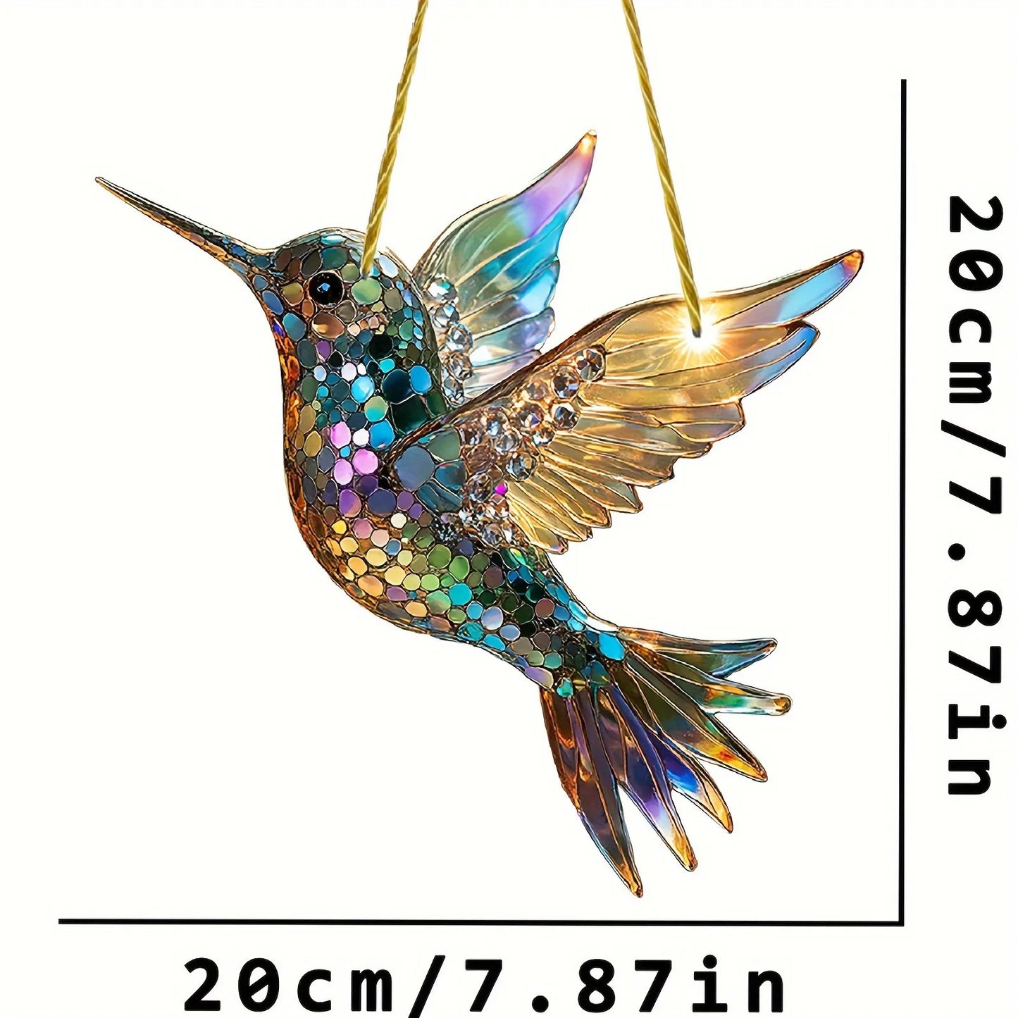 Sollievo Hummingbird Suncatcher Window Hanging