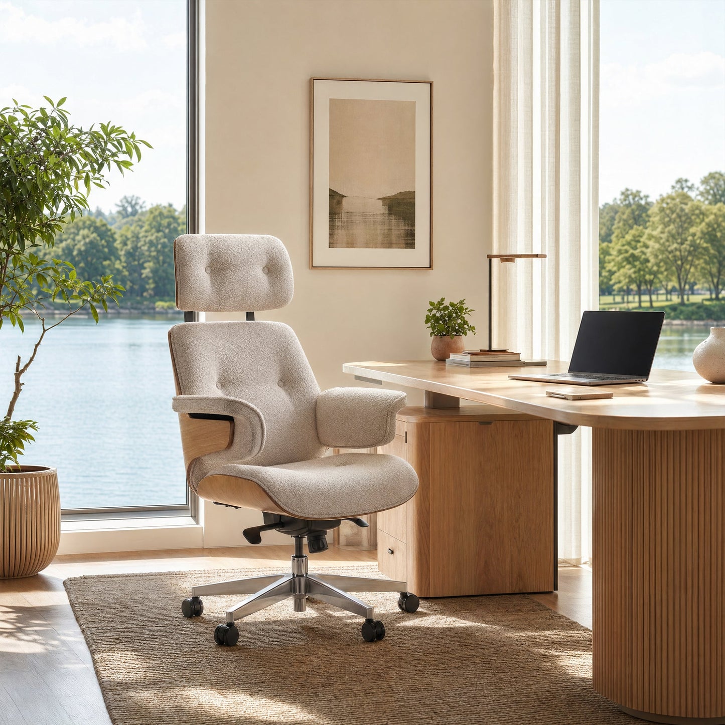 Sollievo Mathias Napa Leather Executive Office Chair