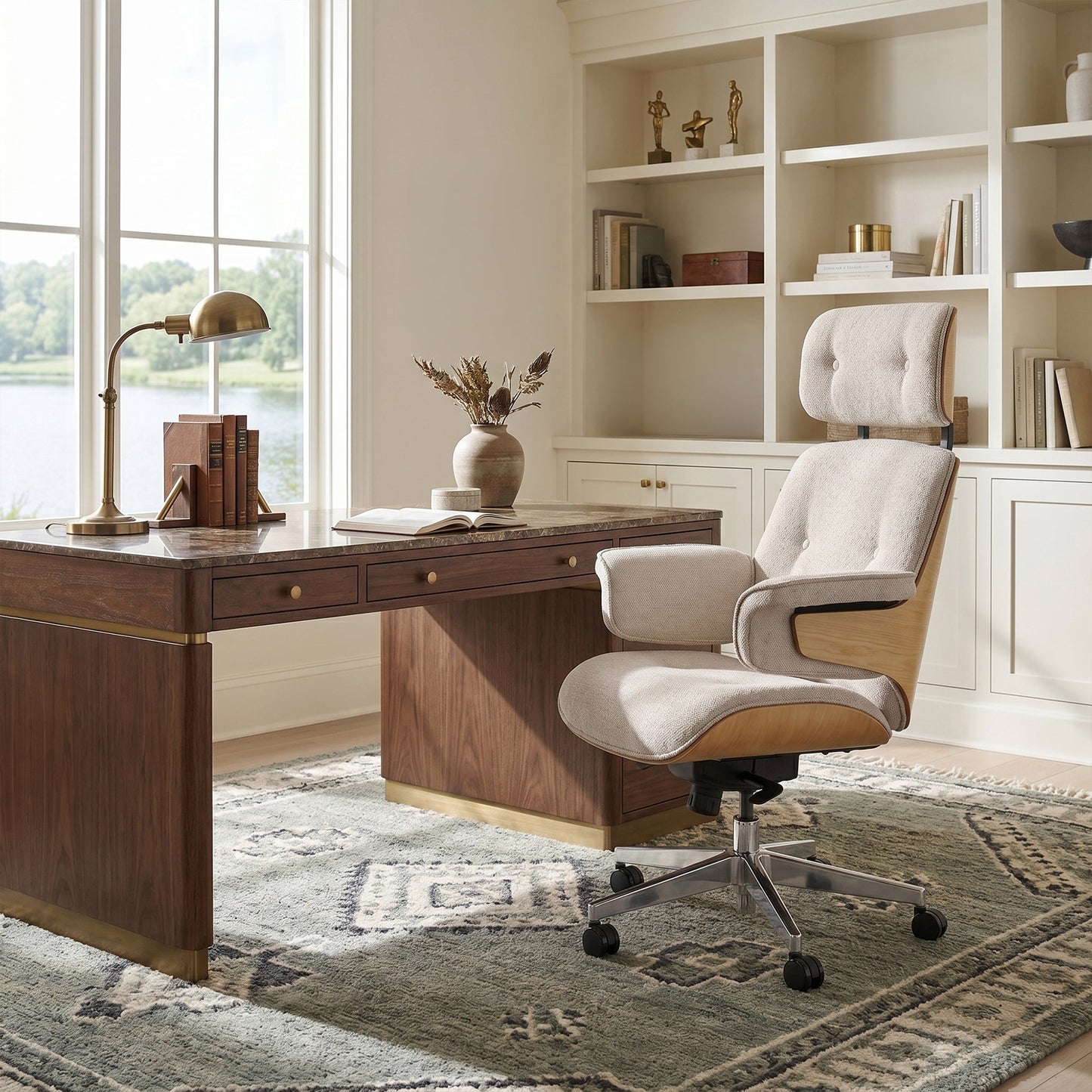 Sollievo Mathias Napa Leather Executive Office Chair
