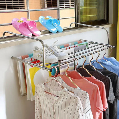 Sollievo Extendable Foldable Balcony Clothes Dryer