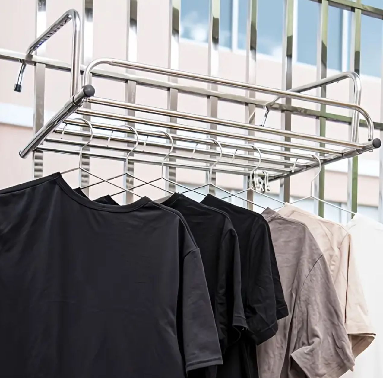 Sollievo Extendable Foldable Balcony Clothes Dryer