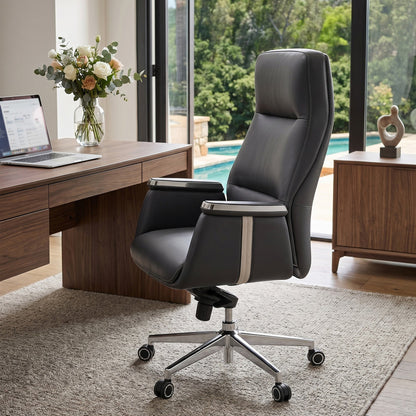 Sollievo Royal II Executive Office Chair, Silicone & Leather