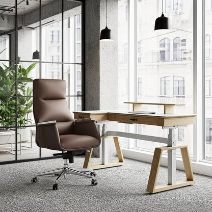Sollievo Royal II Executive Office Chair, Silicone & Leather