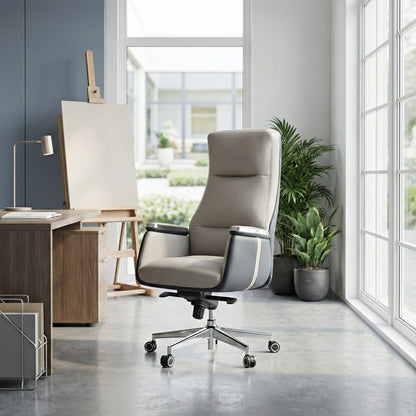 Sollievo Royal II Executive Office Chair, Silicone & Leather