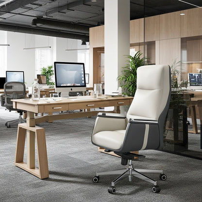Sollievo Royal II Executive Office Chair, Silicone & Leather