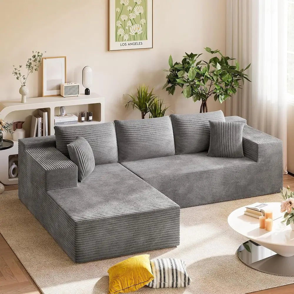 Sollievo L-Shape Chaise Cloud Sofa