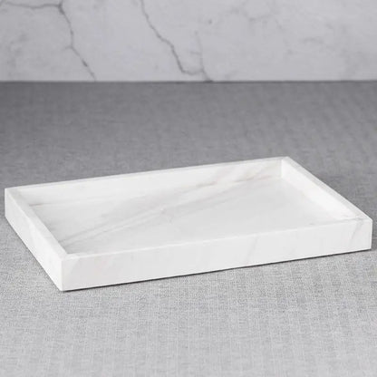 Sollievo Square Silicone Bathroom Tray Organizer
