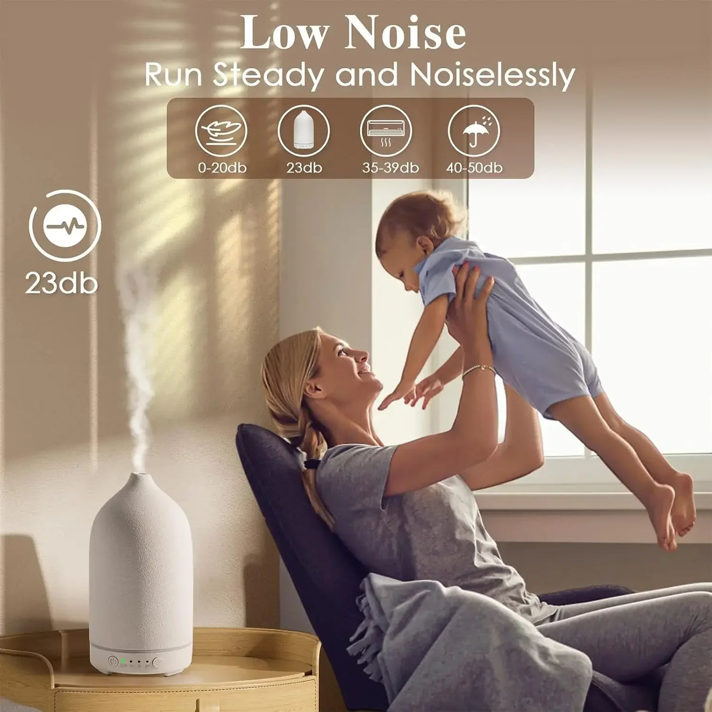Sollievo Ceramic Essential Oil Diffuser