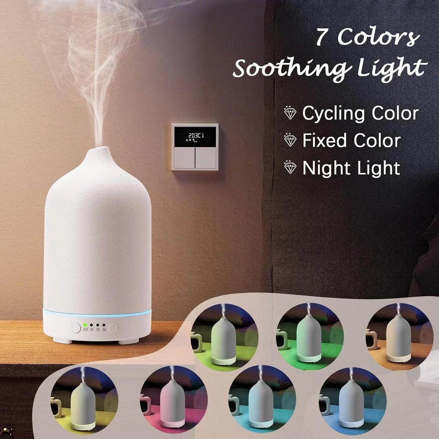 Sollievo Ceramic Essential Oil Diffuser