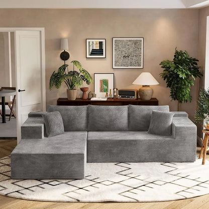 Sollievo L-Shape Chaise Cloud Sofa