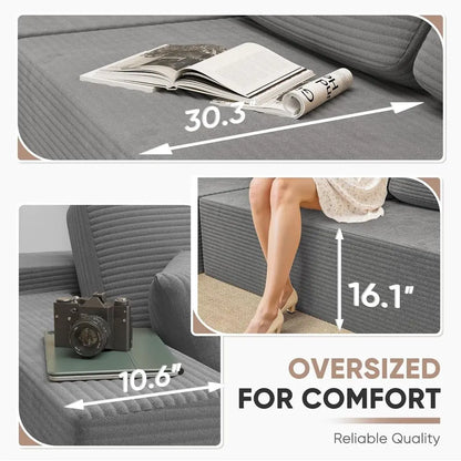Sollievo L-Shape Chaise Cloud Sofa