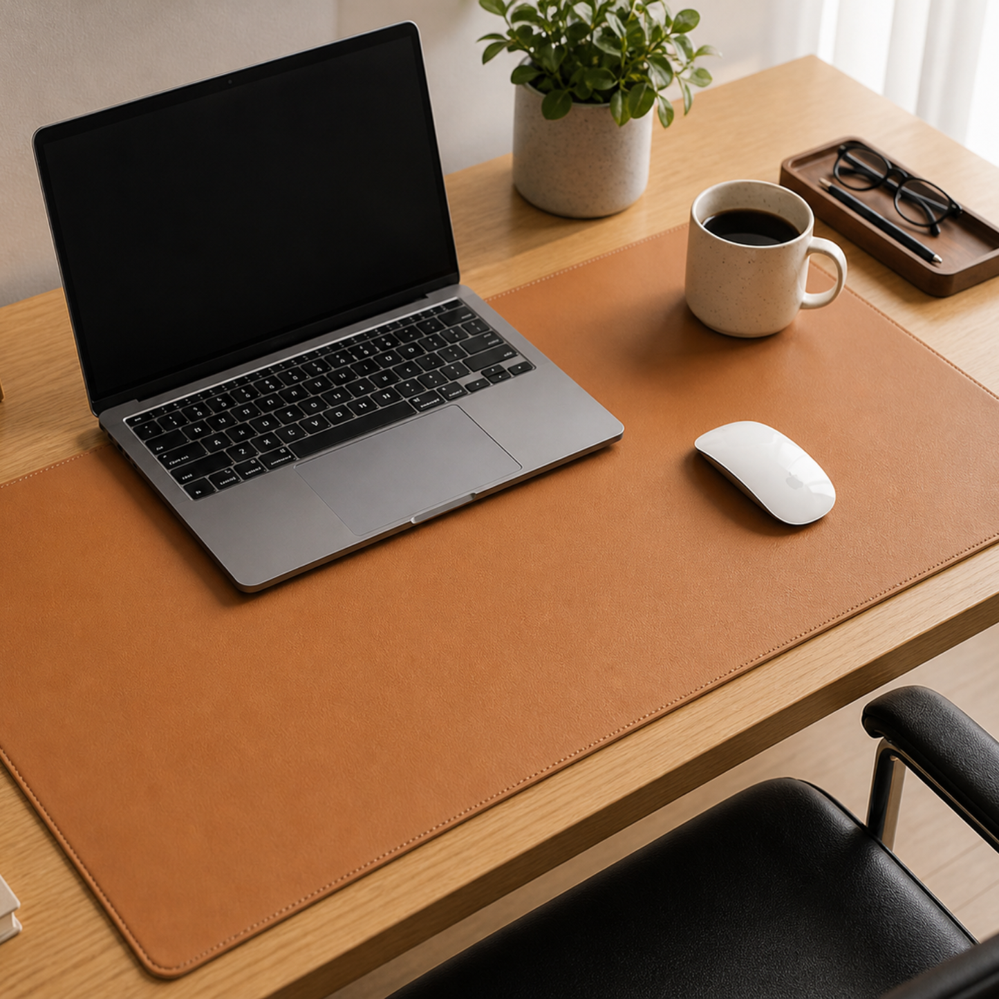 Sollievo Minimalist Leather Desk Mat