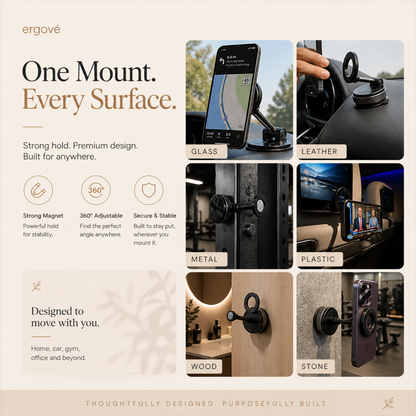 Sollievo MagSafe Phone Mount with Weighted Base
