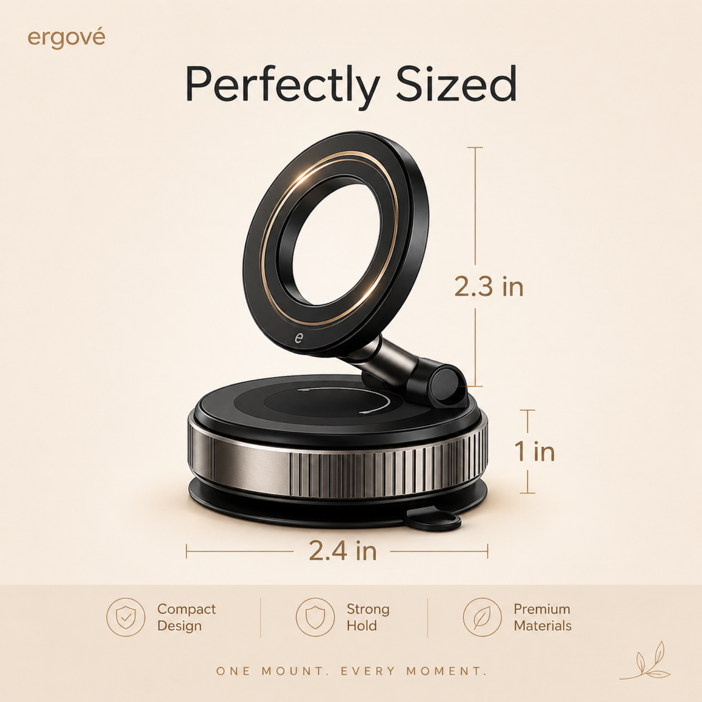 Sollievo MagSafe Phone Mount with Weighted Base