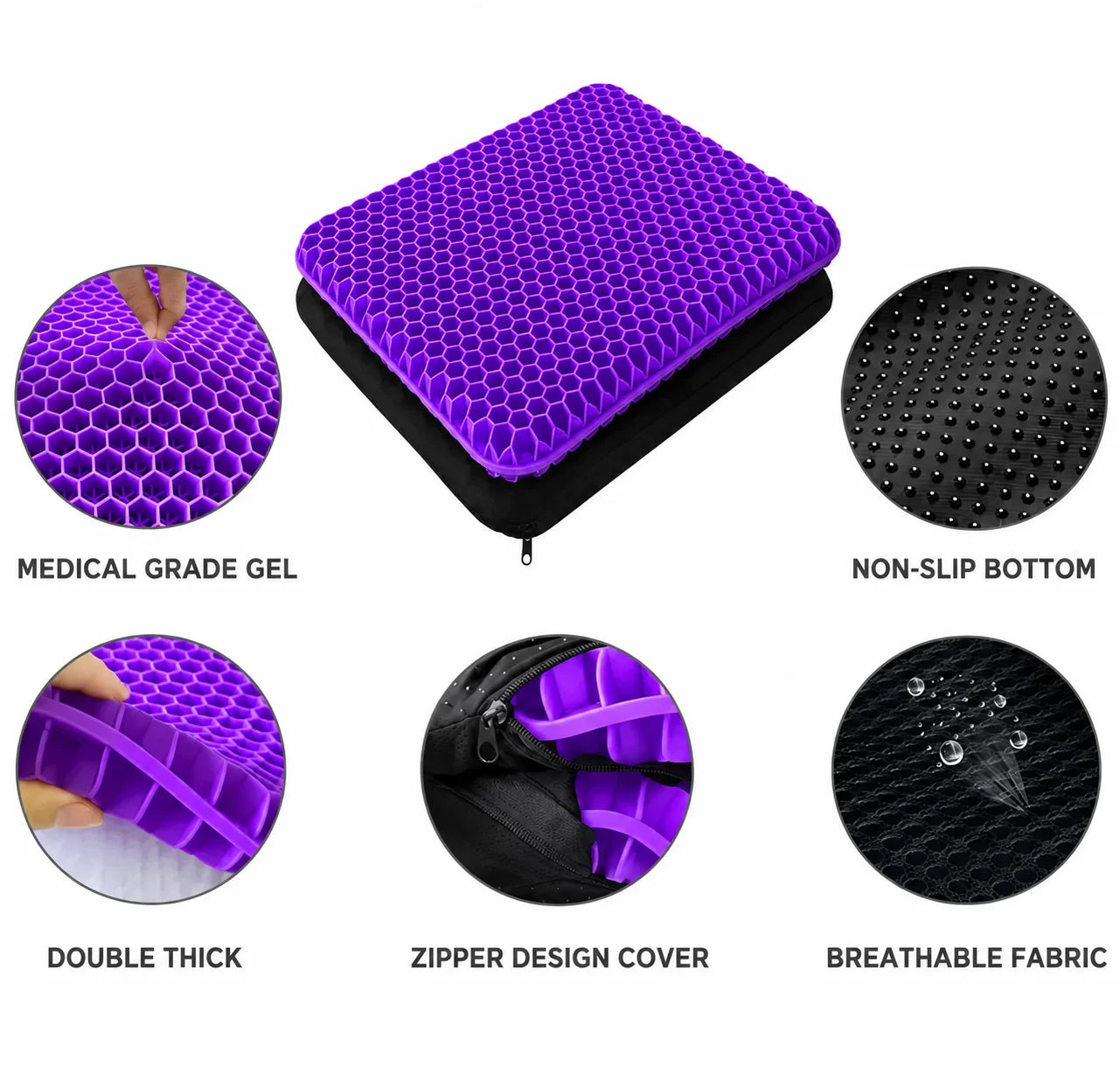 Sollievo XL Cooling Gel Seat Cushion