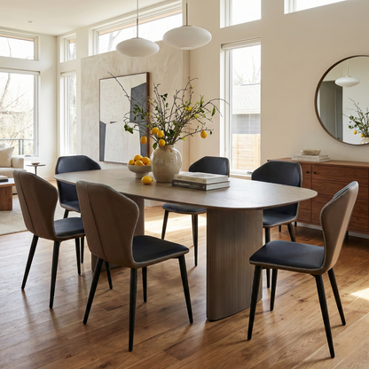 Sollievo Elysian Blue Dining Chairs, Set of 2