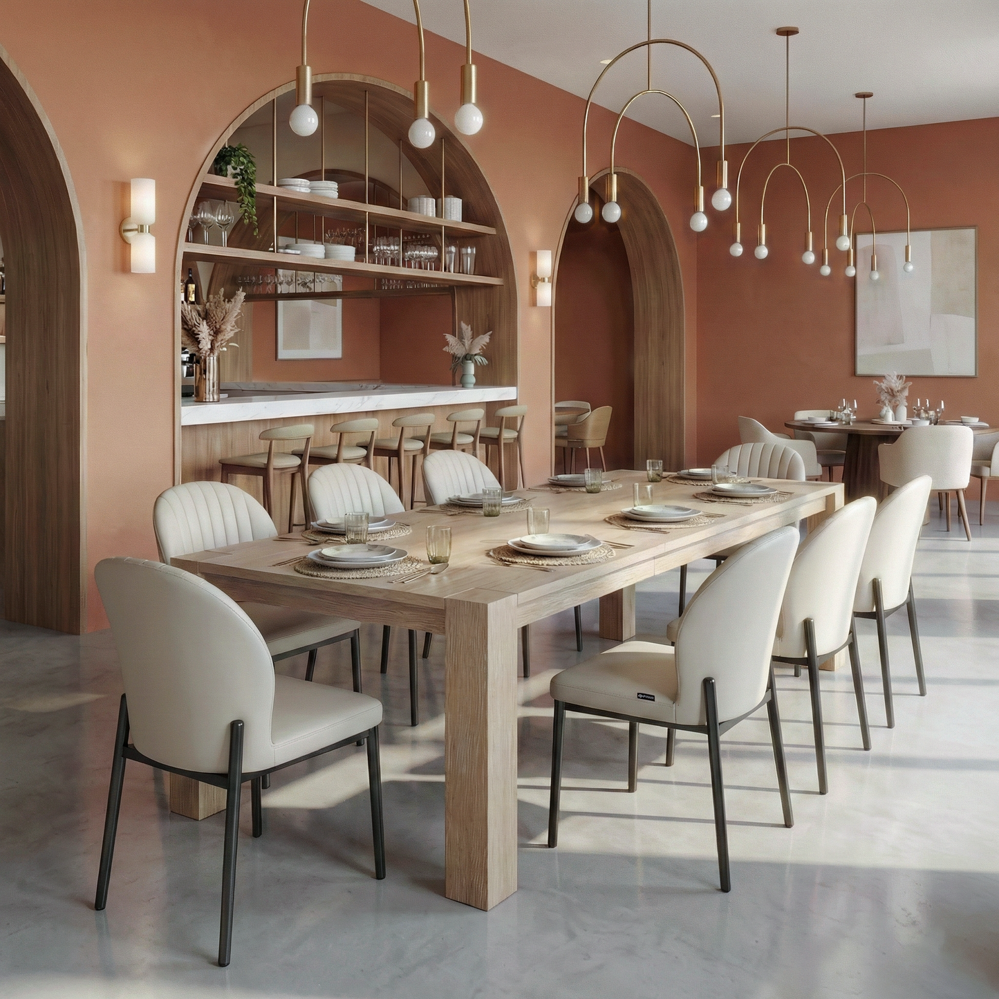 Sollievo Edora Oak Extendable Dining Table (70.9-92.5)
