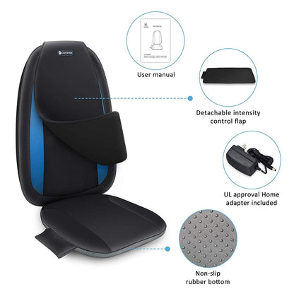 Comfier Back Massager Comfier Shiatsu Back Massager with Heat, Deep Tissue Kneading Massage Seat Cushion CF-2606