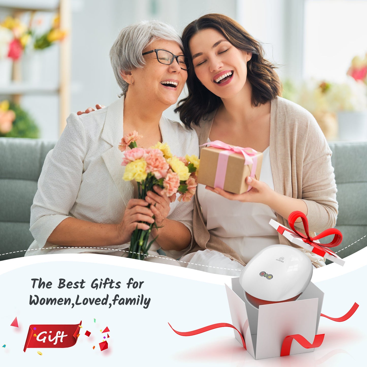 Comfier Hand Massager Comfier Wireless Hand Massager with Heat, FSA or HSA, 3 Levels Compression & Heating for Carpal Tunnel, Ideal Gifts CF-4803