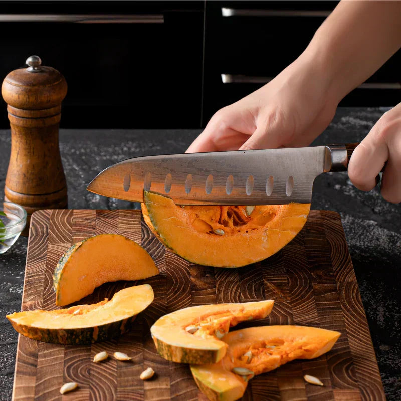Sollievo End Grain Wood Cutting Board for Everyday Chopping