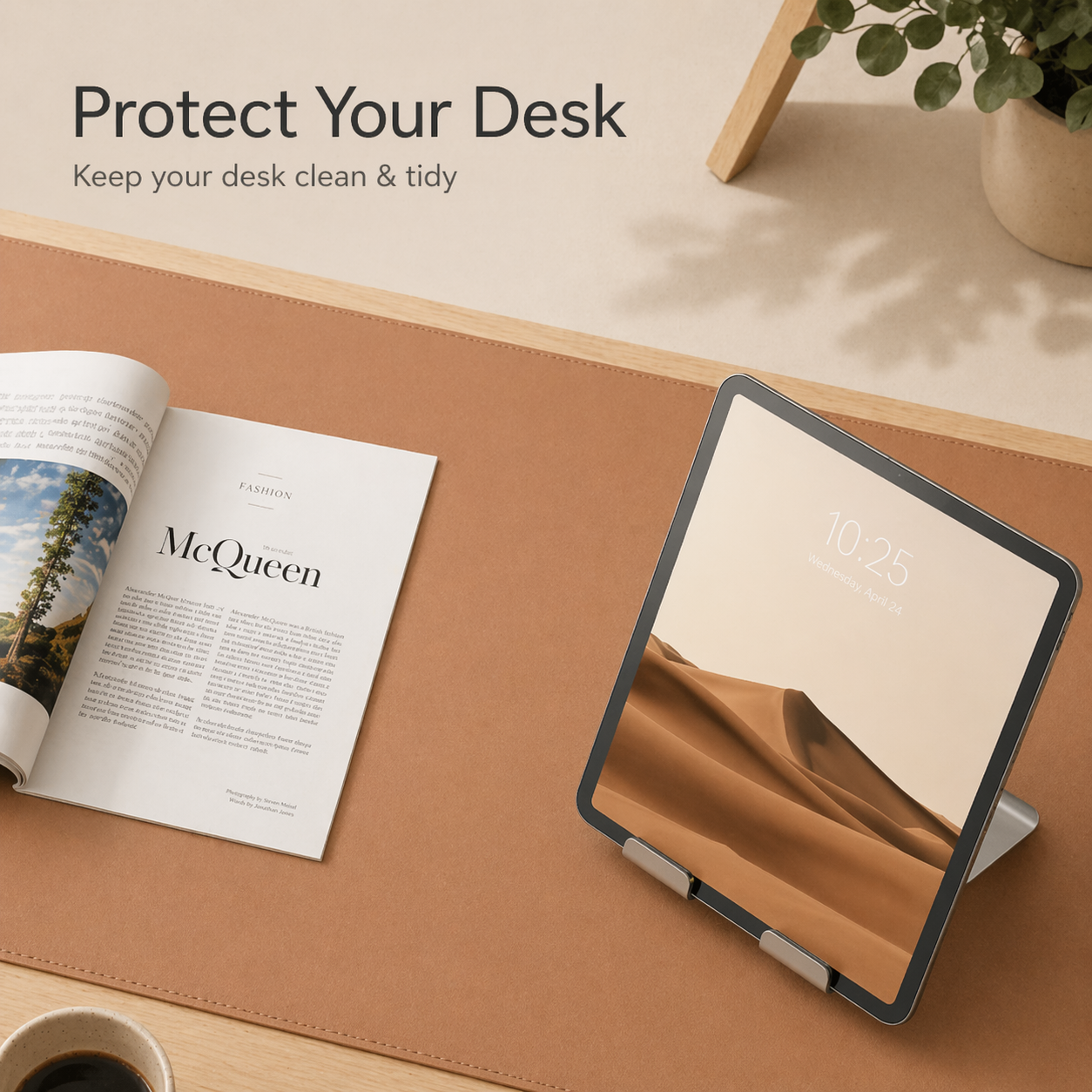 Sollievo Minimalist Leather Desk Mat