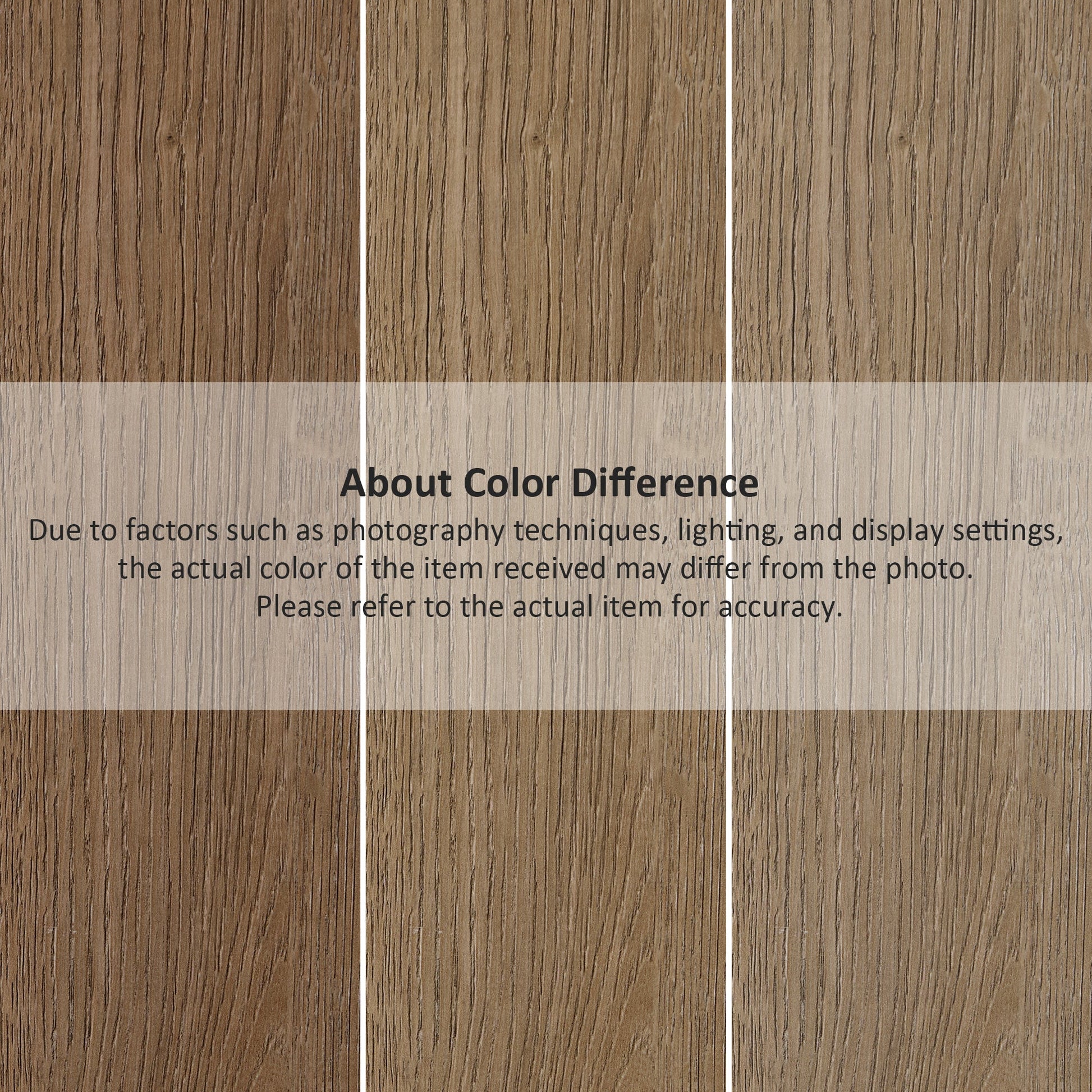 Oak Wood Grain Color Variation. Notice On the Color Differences Caused By Photography for Ark El 71'' Bookshelf.