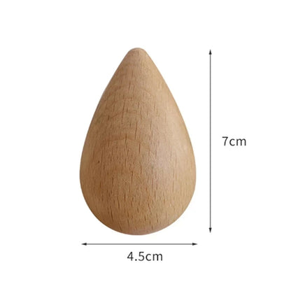 Sollievo Beech Wood Water Drop Wall Hook