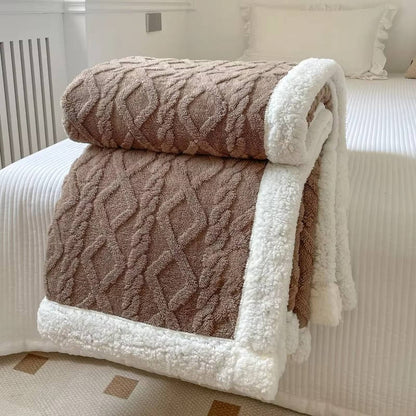 Sollievo Two-Sided Fleece Throw Blanket