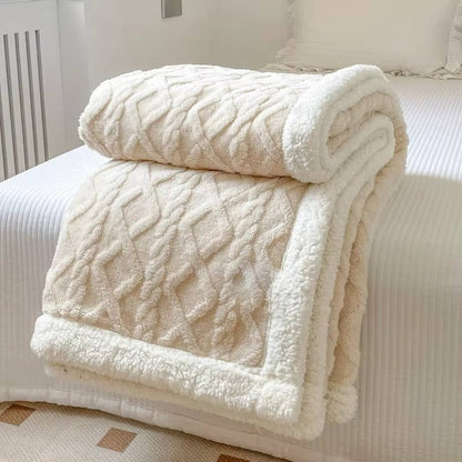 Sollievo Two-Sided Fleece Throw Blanket