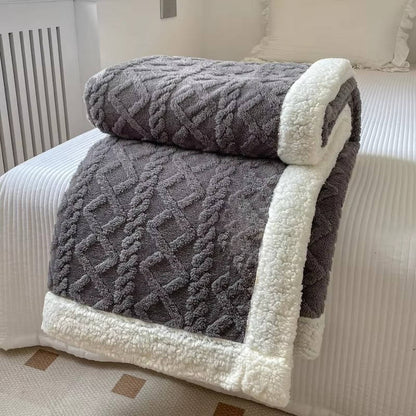 Sollievo Two-Sided Fleece Throw Blanket