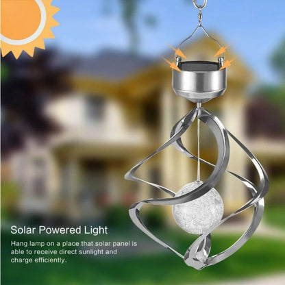 Sollievo Solar Wind Chime Spinner LED Light
