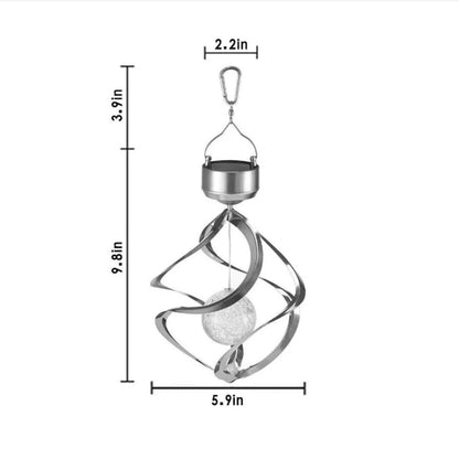 Sollievo Solar Wind Chime Spinner LED Light
