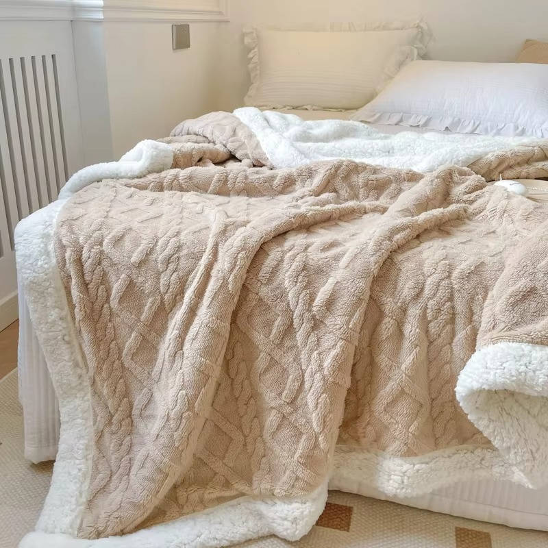 Sollievo Two-Sided Fleece Throw Blanket
