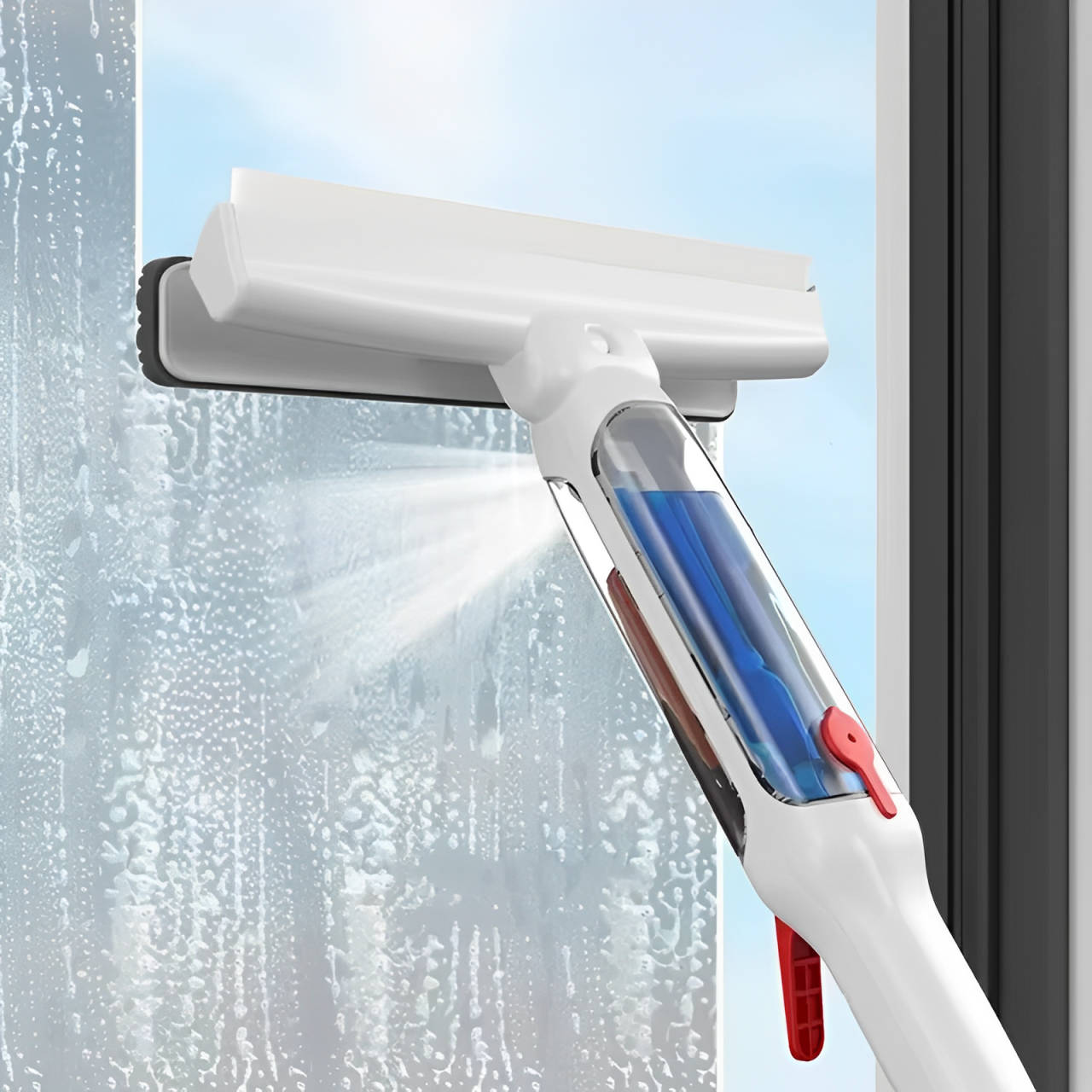 Sollievo Telescopic Long-Handle Window Cleaner