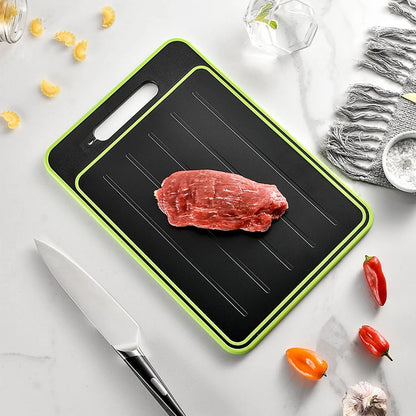 Sollievo 4-in-1 Defrosting Cutting Board with Grater & Knife Sharpener