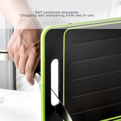 Sollievo 4-in-1 Defrosting Cutting Board with Grater & Knife Sharpener