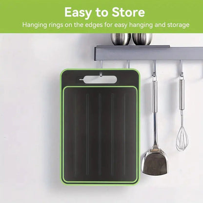 Sollievo 4-in-1 Defrosting Cutting Board with Grater & Knife Sharpener